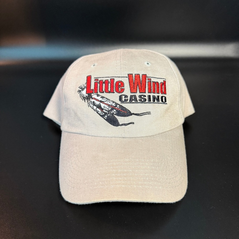 Little Wind Casino Hat Feather Embroidered‎ Adjustable Baseball Cap